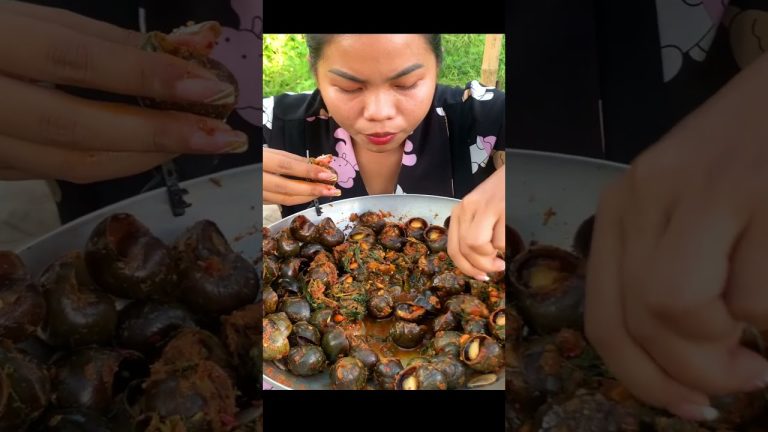snail fried so yummy, snail recipe, seafood recipe #shorts #short #food 169