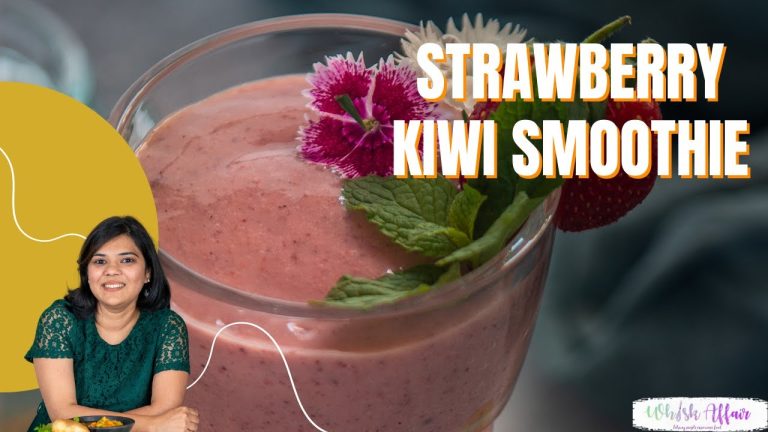 Healthy Strawberry Banana Kiwi Smoothie Recipe