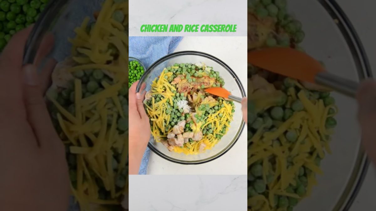 CHICKEN AND RICE CASSEROLE #recipe #shorts LINK IN DESCRIPTION