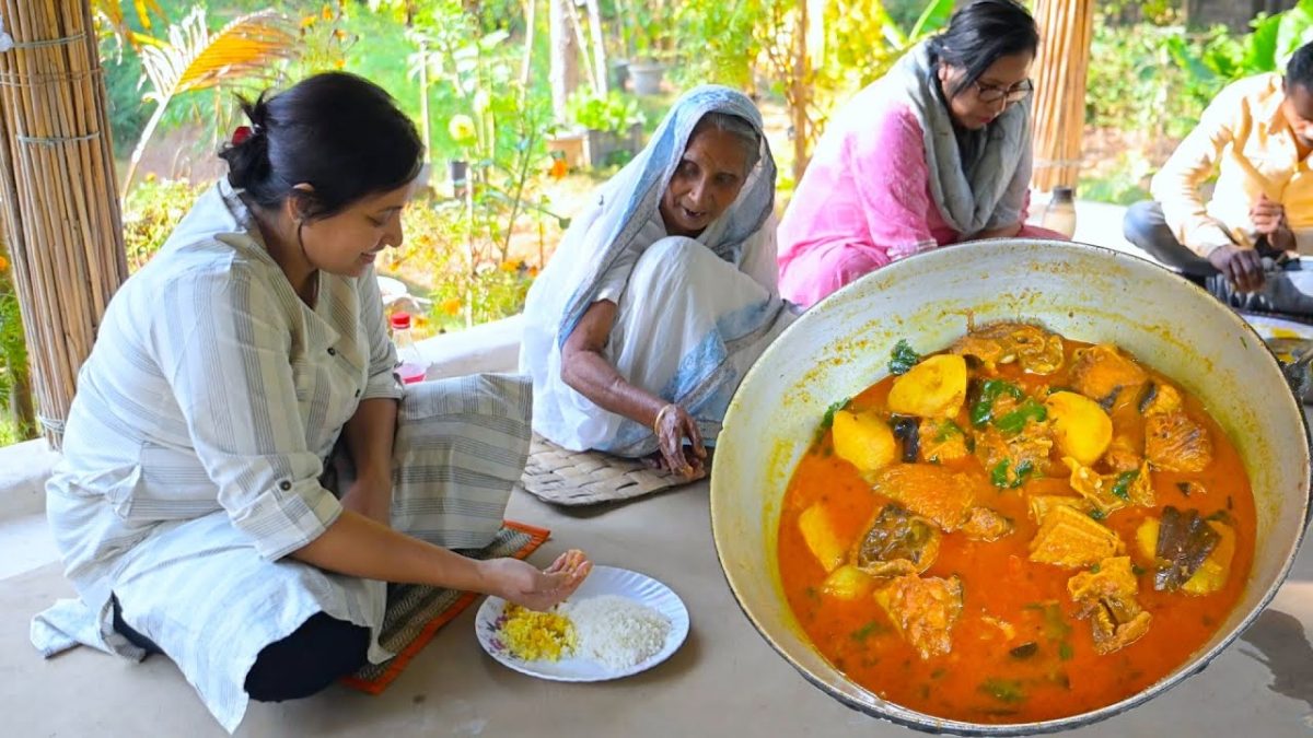 মায়ের হাতের সেরা স্বাদের শাপলাপাতা মাছের রান্না | Sankar fish curry | Stingravy fish curry recipe
