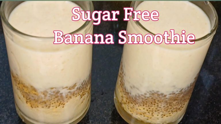 Happy Tummy Tasty Healthy Banana Smoothie 🍌 😋//Banana Smoothie//Sugar Free Banana Smoothie
