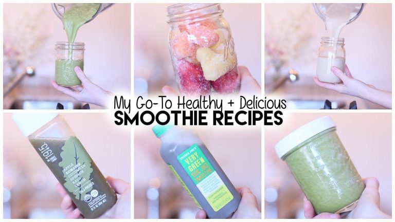 MY GO-TO HEALTHY + DELICIOUS SMOOTHIE RECIPES
