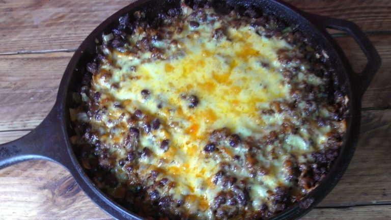 How To Make Cheesy Black Bean & Beef Taco Skillet – Recipe
