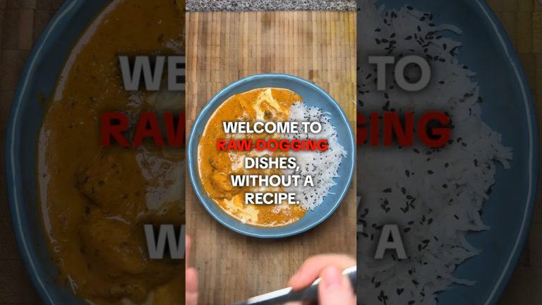 Raw-Dogging Dishes without a Recipe | Chicken Curry