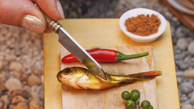 How to cook Miniature Fish Food | The Best Miniature Fish Cooking Recipes | Tiny Cakes