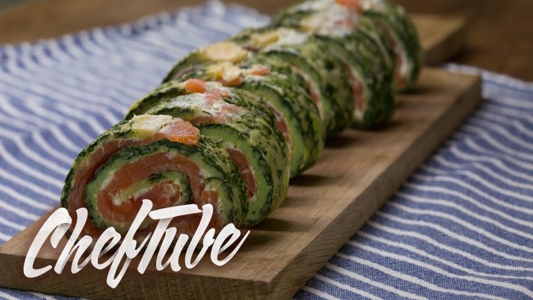 How to Make Salmon Spinach Roll – Recipe in description