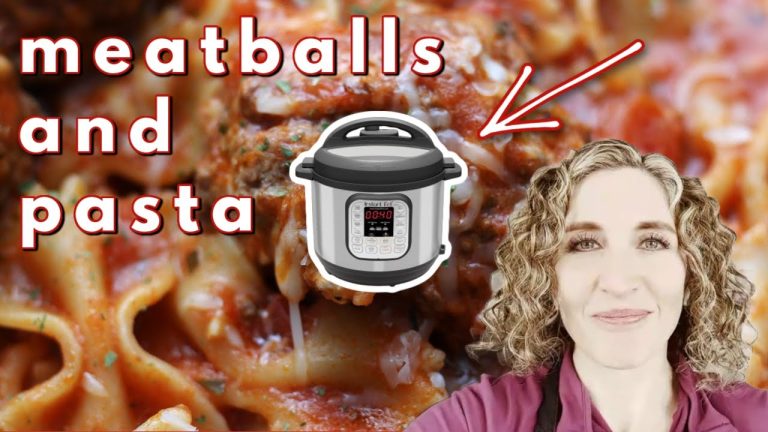 Homemade Meatballs with Pasta | INSTANT POT RECIPE