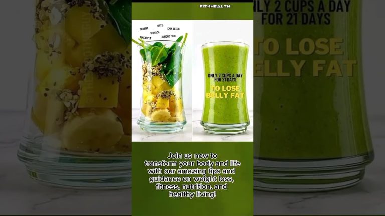 Belly Fat-Busting Smoothie Recipe | Slim Down with Delicious Recipes for a Toned Tummy #Shorts