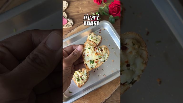 Heart Toast !! Perfect cute recipe