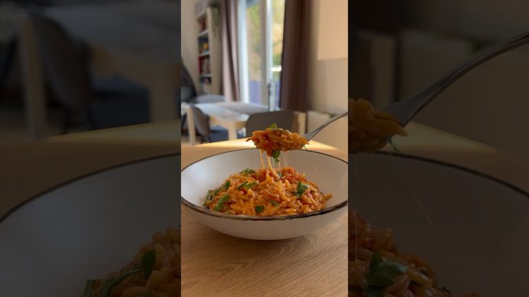 One pot Orzo Pasta | 15min pasta 😋🔥 #pasta #orzo #onepotmeal #onepot