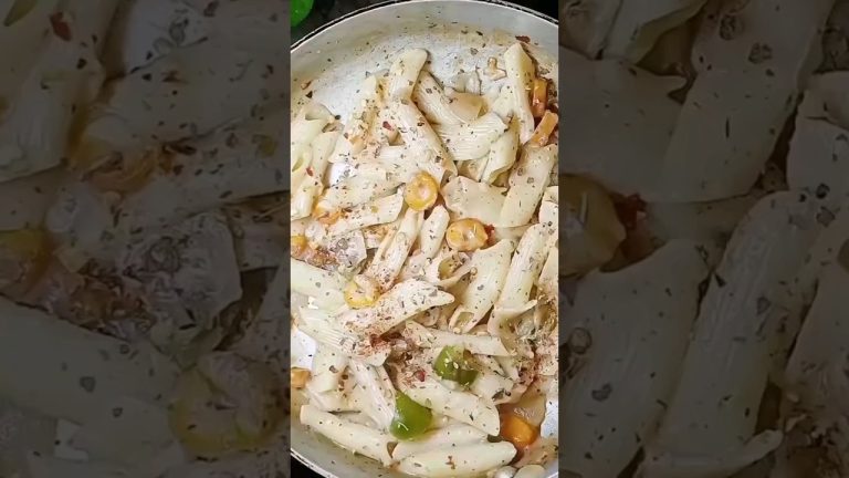 white sauce pasta recipe simple and easy 😋😋#shorts #ytshorts  #trending #viralshort#nitu's kitchen