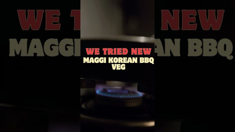 Maggi Korean Bbq Veg Review #ashortaday #whatieatinaday #shorts