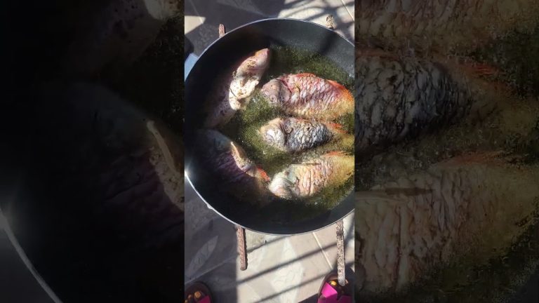 Frying Fish in Jamaica