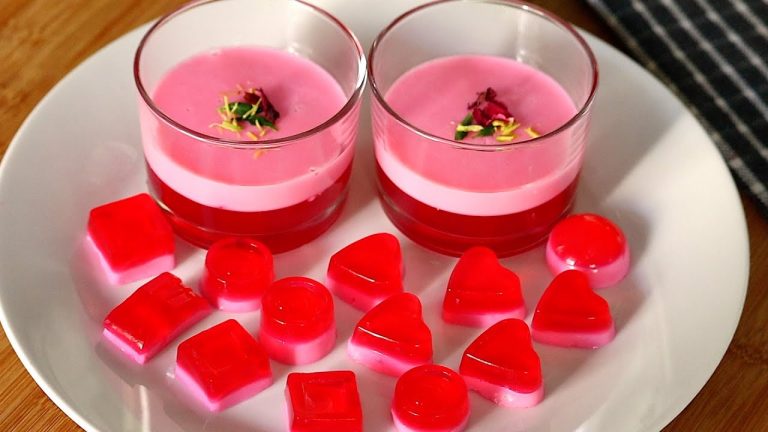 కేవలం మూడు వస్తువులతో రెండే నిముషాల్లో చేసుకొనే👉Valentine's Day Special Dessert Recipe😋Rose Pudding👌