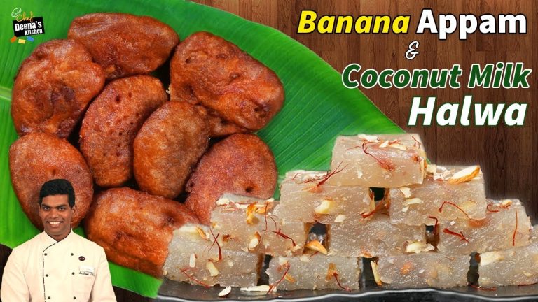 இனிப்பு அப்பம் & தேங்காய்ப்பால் அல்வா | Sweet Recipes | CDK 1486 | Chef Deena's Kitchen