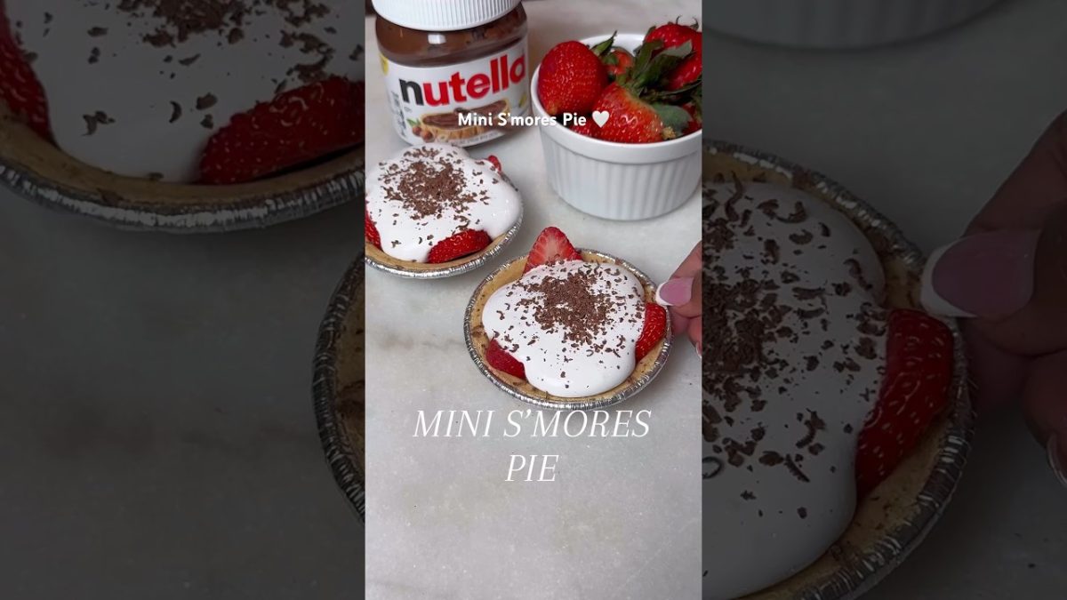 Mini S‘mores Pie 🤍 #momlife #smores #sweets #dessert #recipe #cooking #foodie #DITL