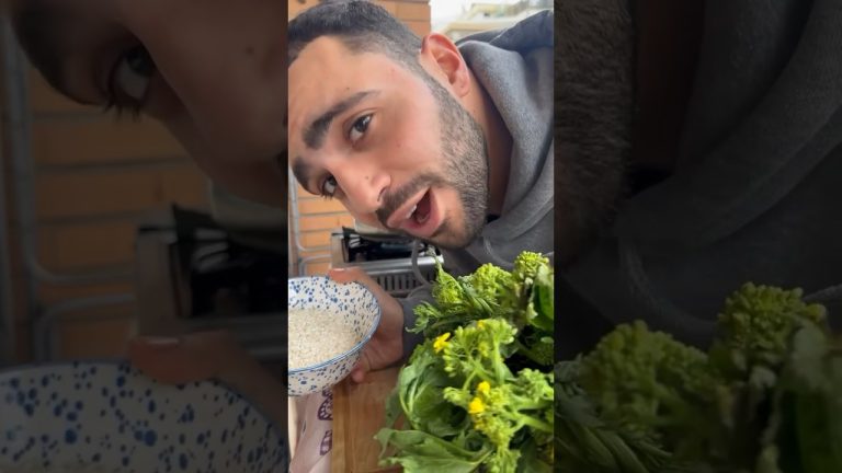 Risotto latte di capra e broccoletti #chefruben #cucinaconruben #scorzadilimone #chetevoimagna