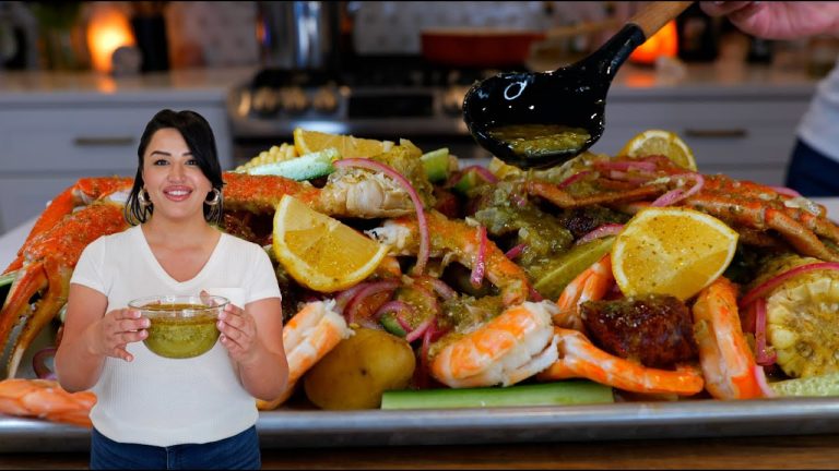 Perfect SEAFOOD BOIL VERDE a NEW GREEN Dipping SAUCE Recipe for SEAFOOD LOVERS!!