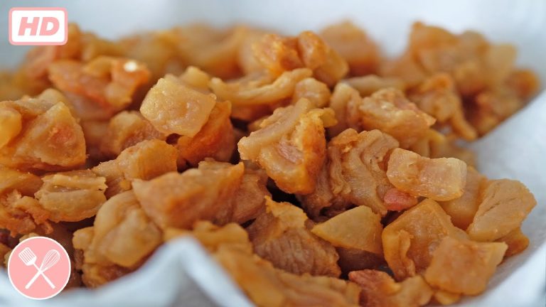 How to make Fried Pork Lard (video)