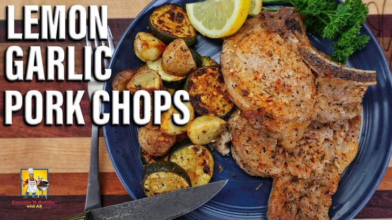 Oven Baked Lemon Garlic Pork Chops – Simple Recipe