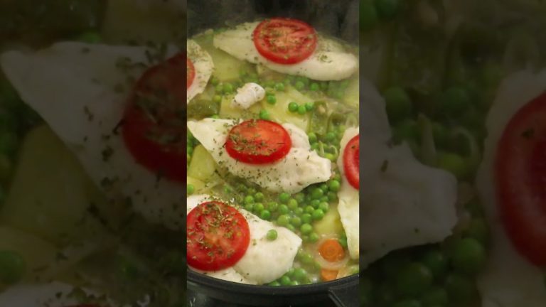 CAZUELA DE MERLUZA PARA COMER – EN MENOS DE 1 HORA COMIMOS LOS 4 Y TAN BIEN