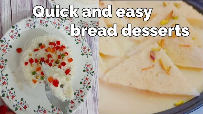 2 Types Of Easy And Delicious Bread Dessert Recipes l Bread Ki Mithai l Easy Bread Sweet Recipes