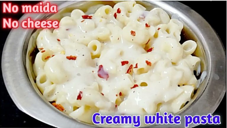 creamy-யான white sauce pasta recipe in tamil home cooking || without chesse || Narnitha's kitchens