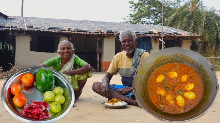 Amla Egg curry recipe by santali tribal style | how tribe grandmothers cooking amla egg recipe
