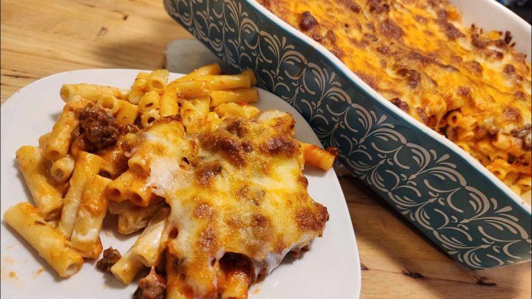 Hamburger Pasta Bake Casserole – Viral Recipe – You Gotta Try This! – The Hillbilly Kitchen