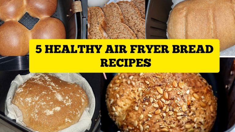 5 Healthy  Air fryer Bread Recipes To Bake At Home. Bakery Style Bread  For Beginners.