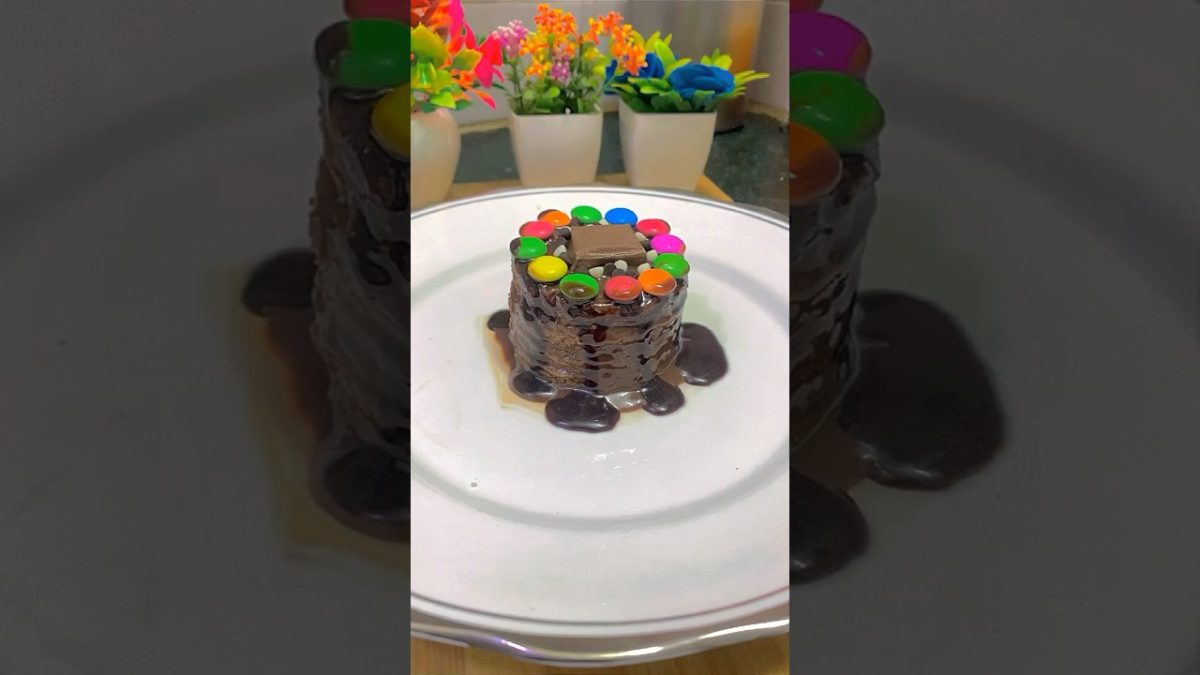 Bread chocolate cake #youtubeshorts #trending #shorts #cake #chocolate #minicake #chocolatecake #yt