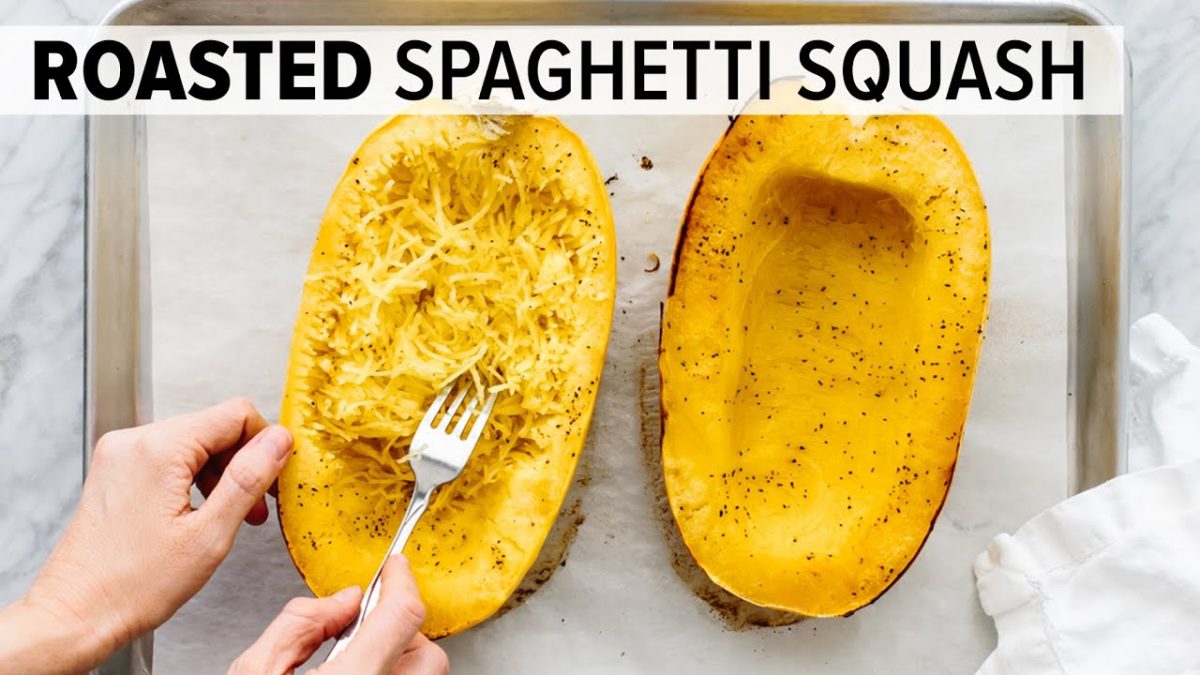 HOW TO COOK SPAGHETTI SQUASH | easy roasted spaghetti squash recipe