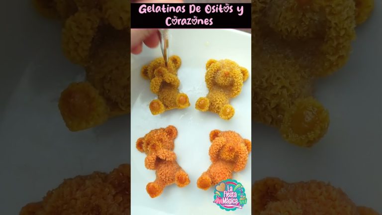 GELATINA de OSITOS y CORAZONES Para San Valentín 💕 CUTEST DESSERT EVER 😍 GELAESFERAS de Osito