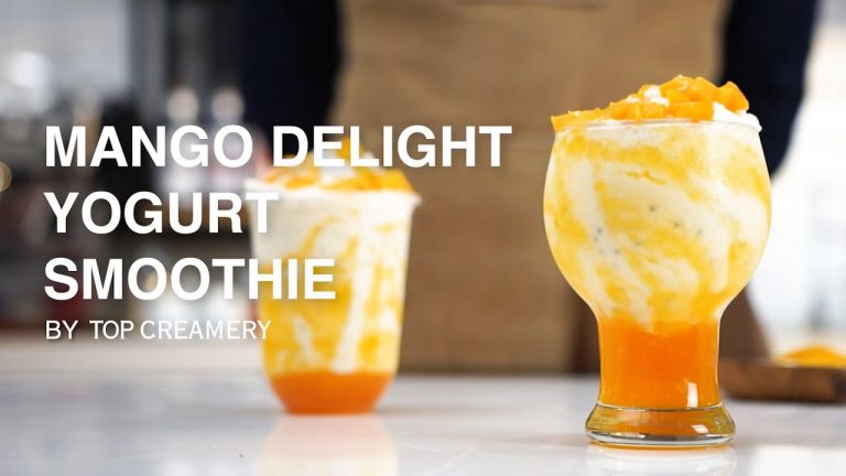 Mango Delight Yogurt Smoothie | How To Make Recipe Guide by TOP Creamery