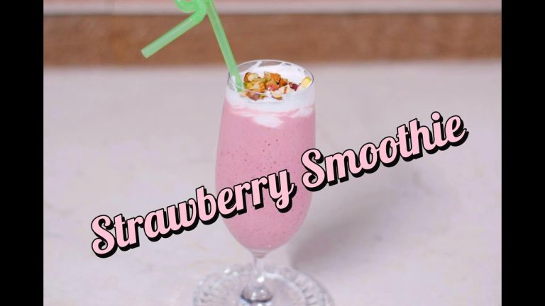 Strawberry Smoothie Recipe | Summer Drink Smoothie Recipe | Refreshing Summer Drink
