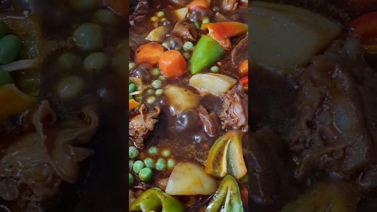 Delicious Filipino Style Beef Stew Mechado #shorts #food #beef #philippines