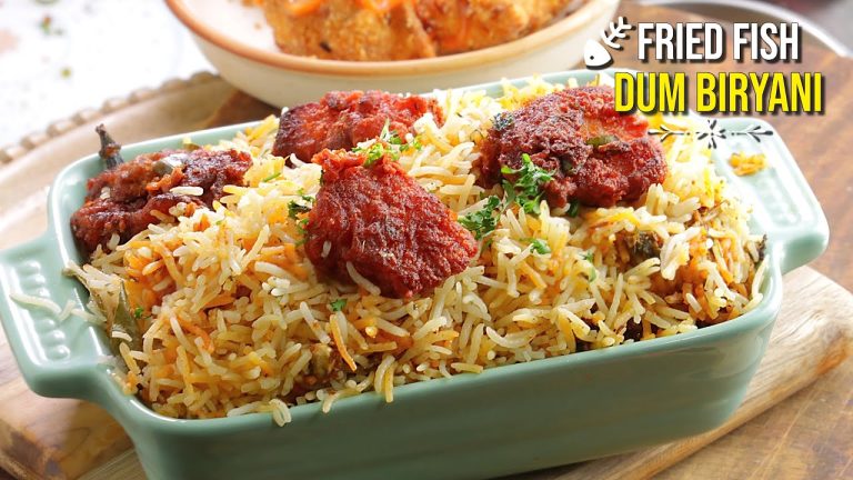 తిరుగులేని రుచితో ఫ్రై పీస్ బోన్లెస్ ఫిష్ బిర్యానీ | Boneless Fish Fry Biryani | Fish Biryani Recipe