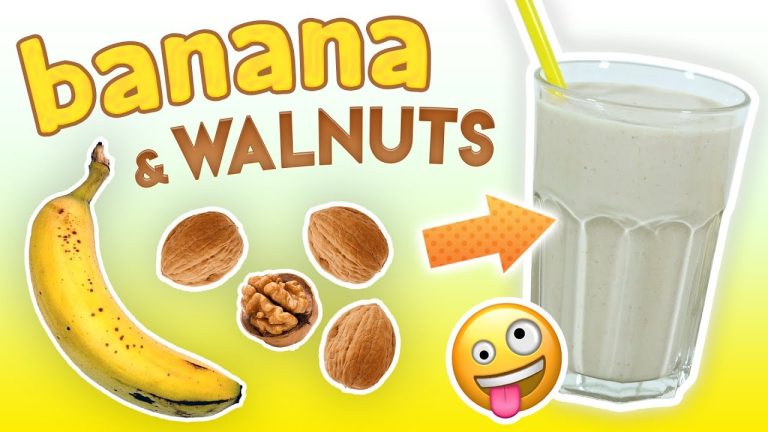 Banana Walnut Smoothie (Energy Boosting Smoothie Recipe)