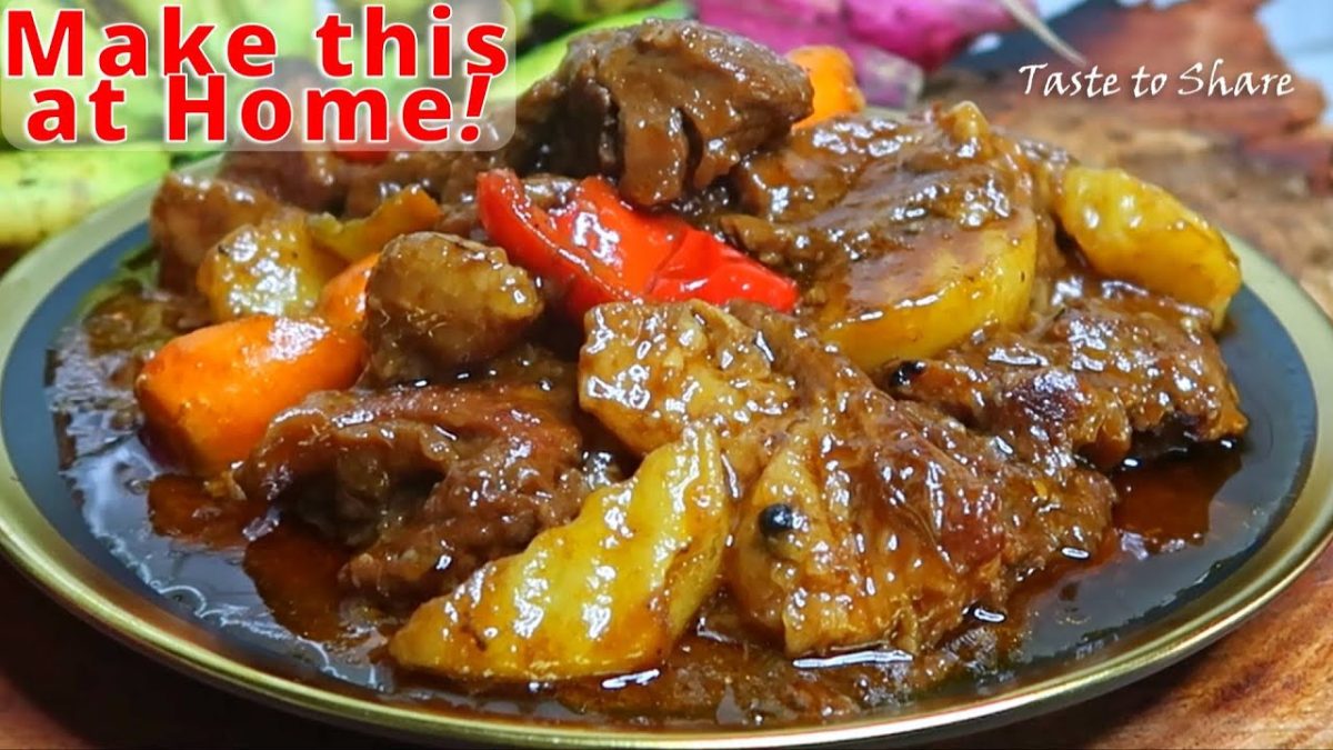 Ang Sarap❗Non Traditional but Easy Beef Mechado Recipe💯👌Beef Mechado Step by Step is So TENDER ✅