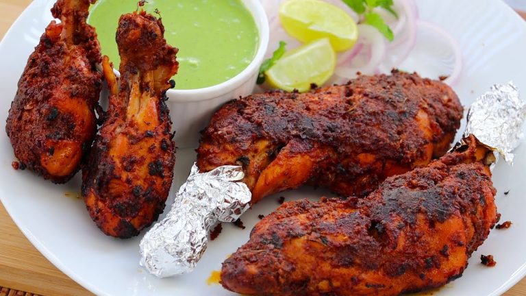 ఒకే ఒక టేబుల్ స్పూన్ నూనెతో తందూరీ చికెన్👉బొగ్గు ఒవేన్ తో పనిలేదు😋New Easy Way Of Tandoori Chicken👍