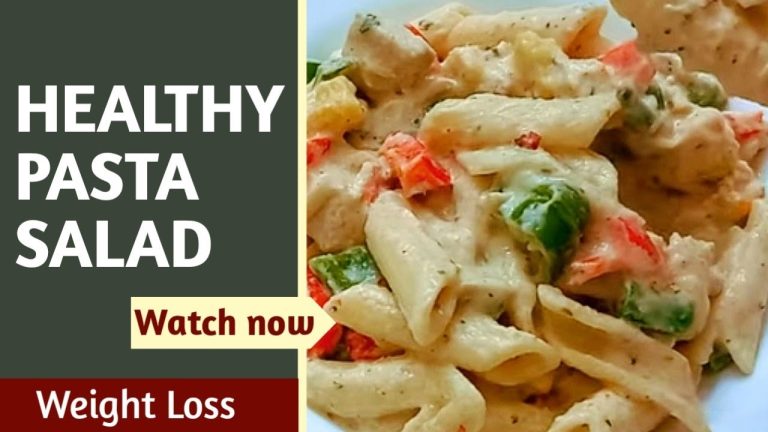 I eat this Pasta salad for weight loss| Healthy White Sauce without Maida|No Maida White Sauce Pasta
