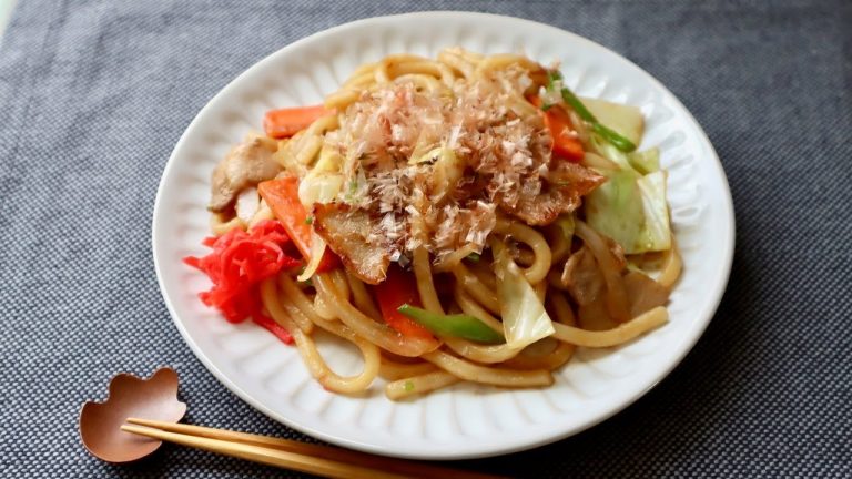 Yakiudon with Savory Sauce Recipe – Japanese Cooking 101