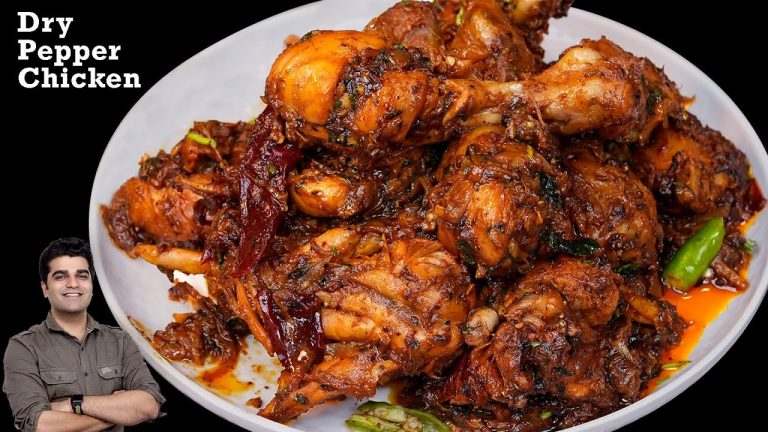 चिकन काली मिर्च | Dry Pepper Chicken | EASY CHICKEN SNACK – 100% tasty | PEPPER CHICKEN Dry