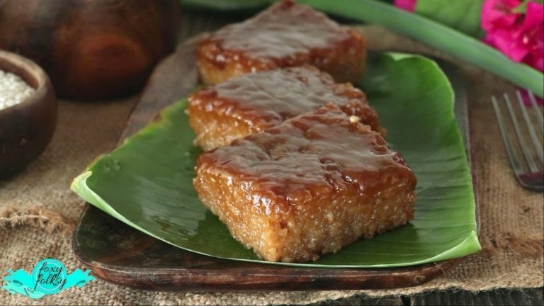 Biko Recipe with Latik Sauce – Not to too sweet and super sticky