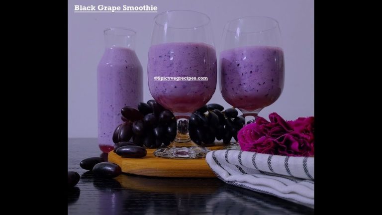 black grape smoothie recipe | काले अंगूर की स्मूदी कैसे बनाएं | grape recipe | spicy veg recipes