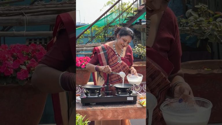 Chicken Alu Jhola And Chitau Pitha Recipe