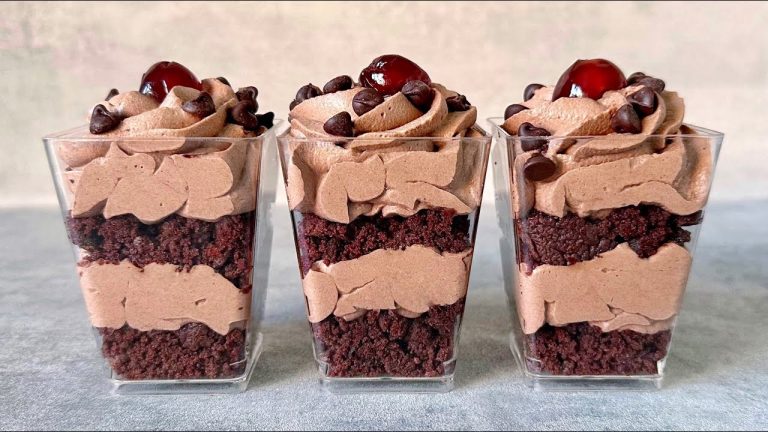 Chocolate dessert cups – no bake dessert. Easy and Yummy!