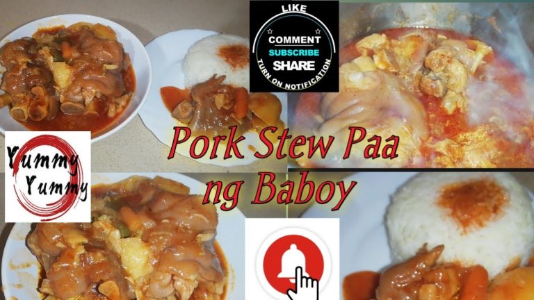 How to cook Pork Stew Paa ng baboy recipe