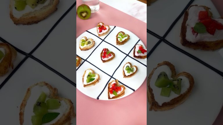 Easy And Delicious Heart-Shaped Bread Snack Recipes At Home #shorts