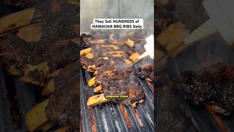They Sell HUNDREDS of HAWAIIAN BBQ RIBS Daily